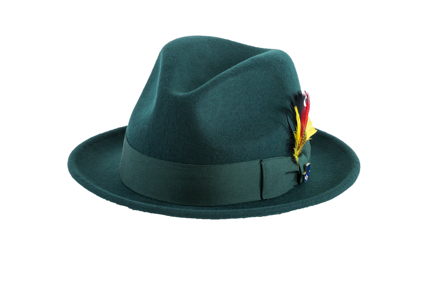 Ferrecci Brooks Soft 100% Australian Wool Felt Body With Removable Feather Great For Travel.