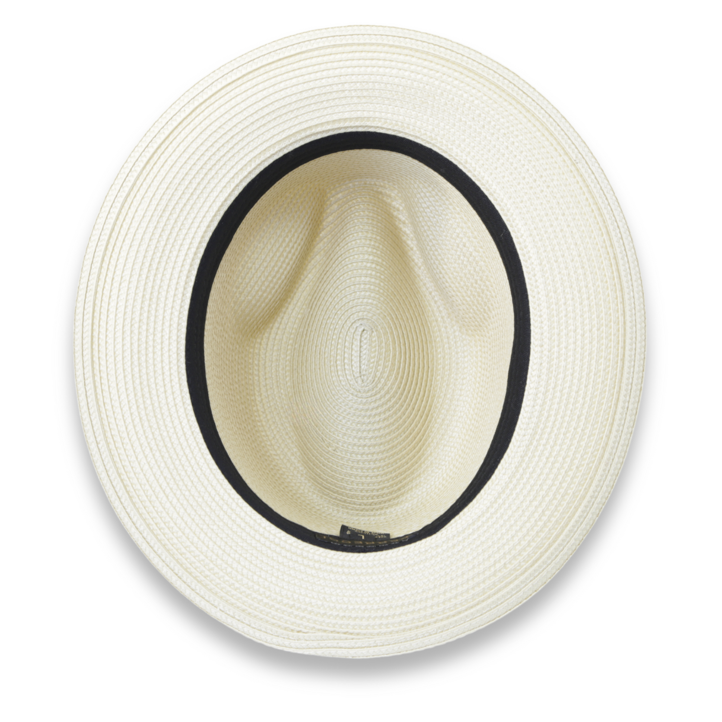 Ridge Crushable Straw Hat Fedora in Beige