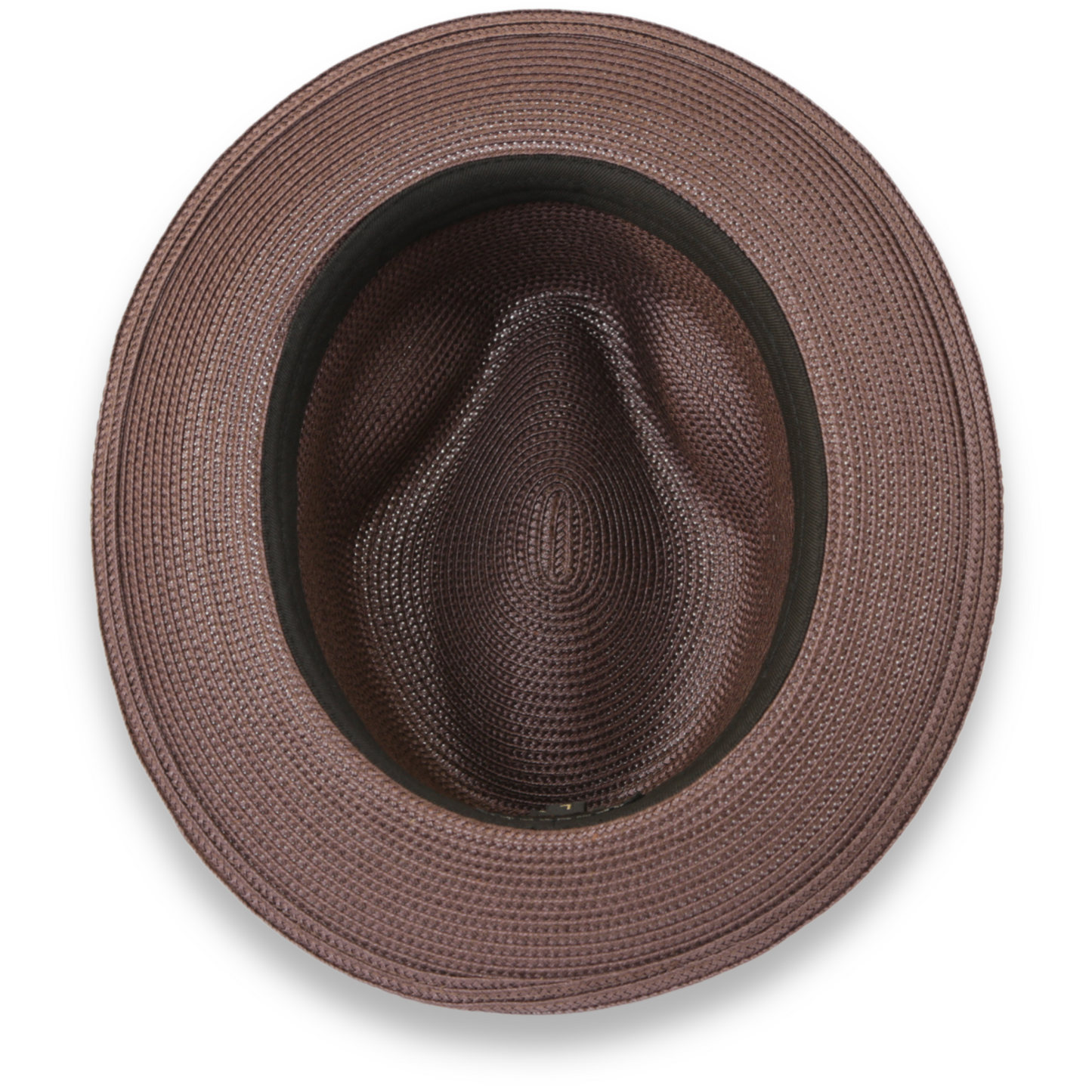 Ridge Crushable Straw Hat Fedora in Brown