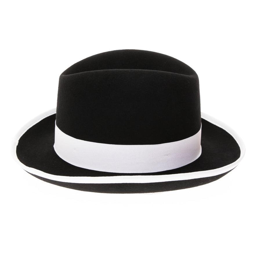 Ferrecci Premium Black And White Godfather Hat - Ferrecci USA