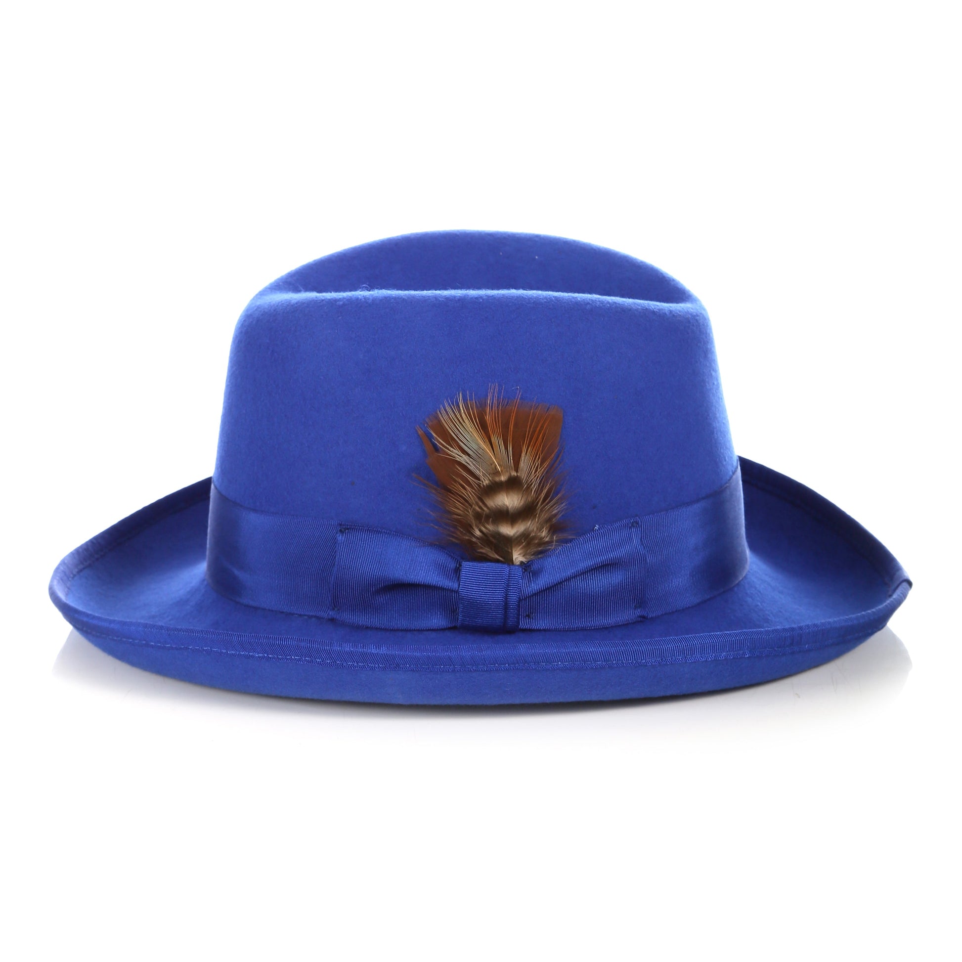 Premium Royal Blue Godfather Hat - FHYINC best men's suits, tuxedos, formal men's wear wholesale